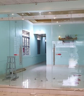 Cửa Kính Cường Lực Lùa 2 Cánh 