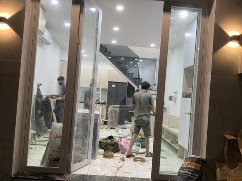 thi công cửa nhôm tai Tân Đô Long An